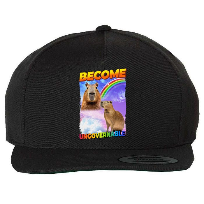 Become Ungovernable Capybara Capibara Pop Culture Wool Snapback Cap