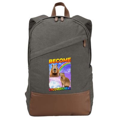 Become Ungovernable Capybara Capibara Pop Culture Cotton Canvas Backpack