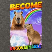 Become Ungovernable Capybara Capibara Pop Culture Cotton Canvas Backpack
