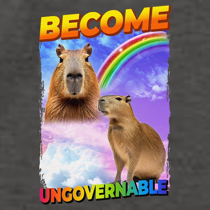 Become Ungovernable Capybara Capibara Pop Culture Vector Backpack