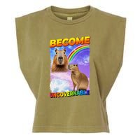 Become Ungovernable Capybara Capibara Pop Culture Garment-Dyed Women's Muscle Tee