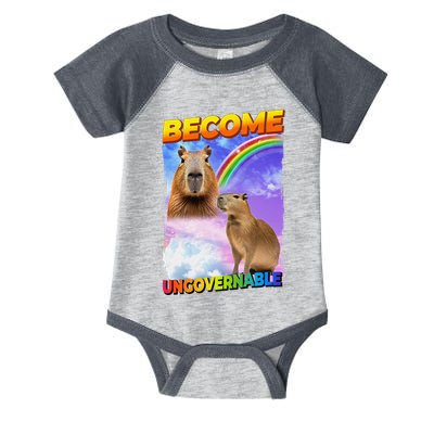 Become Ungovernable Capybara Capibara Pop Culture Infant Baby Jersey Bodysuit