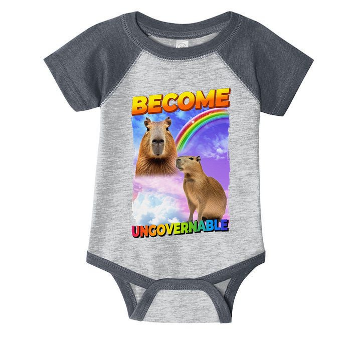 Become Ungovernable Capybara Capibara Pop Culture Infant Baby Jersey Bodysuit