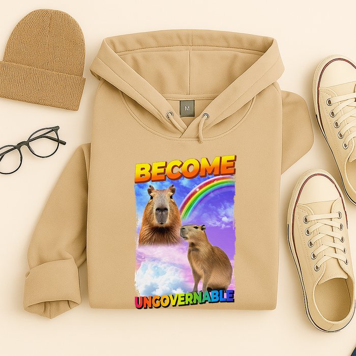 Become Ungovernable Capybara Capibara Pop Culture Hoodie