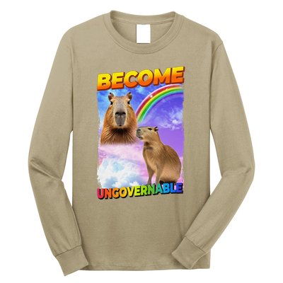 Become Ungovernable Capybara Capibara Pop Culture Long Sleeve Shirt