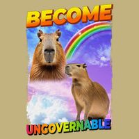 Become Ungovernable Capybara Capibara Pop Culture Cooling Performance Long Sleeve Crew