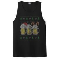 Beer ugly christmas sweater santa beer mugs ale lover xmas PosiCharge Competitor Tank