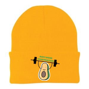 Body Under Construction Funny Motivational Workout Gym Lover Knit Cap Winter Beanie