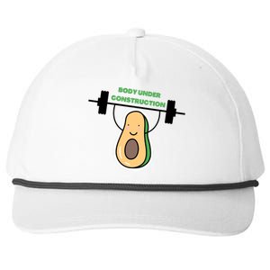 Body Under Construction Funny Motivational Workout Gym Lover Snapback Five-Panel Rope Hat