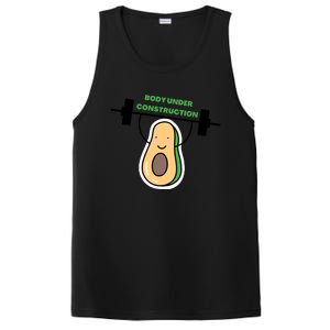 Body Under Construction Funny Motivational Workout Gym Lover PosiCharge Competitor Tank