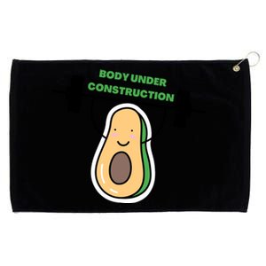 Body Under Construction Funny Motivational Workout Gym Lover Grommeted Golf Towel