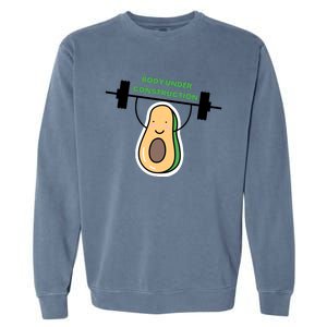 Body Under Construction Funny Motivational Workout Gym Lover Garment-Dyed Sweatshirt