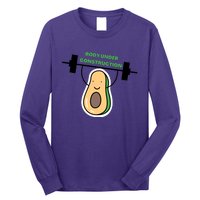 Body Under Construction Funny Motivational Workout Gym Lover Long Sleeve Shirt