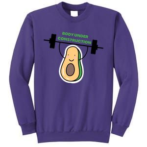 Body Under Construction Funny Motivational Workout Gym Lover Sweatshirt