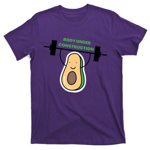 Body Under Construction Funny Motivational Workout Gym Lover T-Shirt