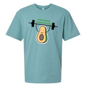 Body Under Construction Funny Motivational Workout Gym Lover Sueded Cloud Jersey T-Shirt