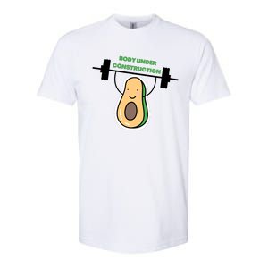 Body Under Construction Funny Motivational Workout Gym Lover Softstyle CVC T-Shirt