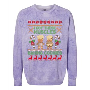 Baker Ugly Christmas Baking Cookies Sweater Gift Colorblast Crewneck Sweatshirt