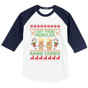 Baker Ugly Christmas Baking Cookies Sweater Gift Baseball Sleeve Shirt