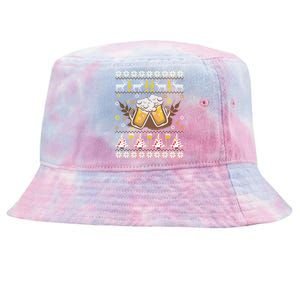 Beer Ugly Christmas Ing Funny Happy Holiday Xmas Gift Meaningful Gift Tie-Dyed Bucket Hat