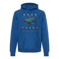 Billiards Ugly Christmas Sweater Ball Sports Player Gift Premium Hoodie