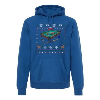 Billiards Ugly Christmas Sweater Ball Sports Player Gift Premium Hoodie