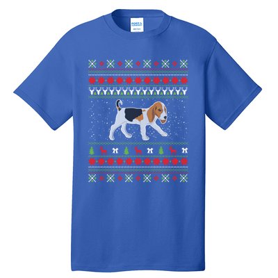 Beagle Ugly Christmas Great Funny Gift Design Funny Gift Tall T-Shirt