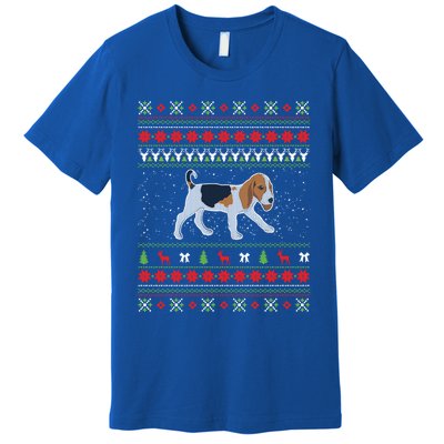 Beagle Ugly Christmas Great Funny Gift Design Funny Gift Premium T-Shirt