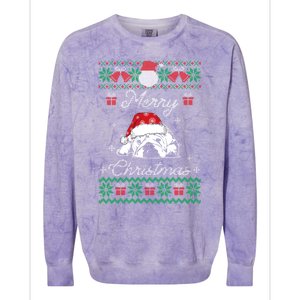 Bulldog Ugly Christmas Gift English Bulldog Lover Cute Gift Colorblast Crewneck Sweatshirt