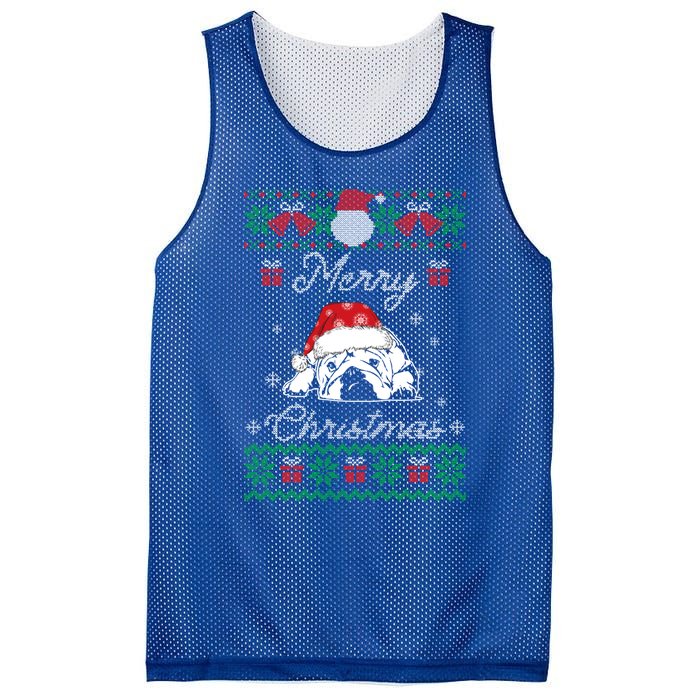 Bulldog Ugly Christmas Gift English Bulldog Lover Cute Gift Mesh Reversible Basketball Jersey Tank