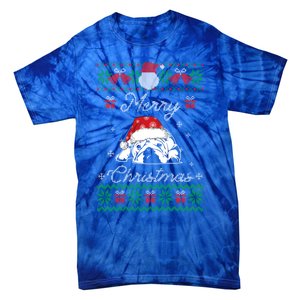 Bulldog Ugly Christmas Gift English Bulldog Lover Cute Gift Tie-Dye T-Shirt