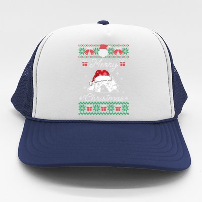 Bulldog Ugly Christmas Gift English Bulldog Lover Cute Gift Trucker Hat