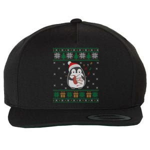 Bagpipes Ugly Christmas Sweater Penguin Xmas Family Matching Cute Gift Wool Snapback Cap