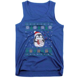 Bagpipes Ugly Christmas Sweater Penguin Xmas Family Matching Cute Gift Tank Top