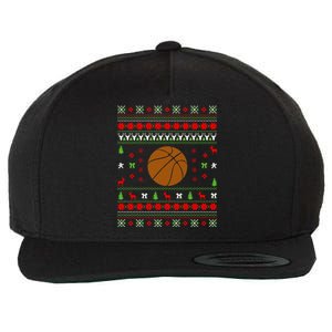 Basketball Ugly Christmas Cute Gift Basketball Cute Gift Wool Snapback Cap