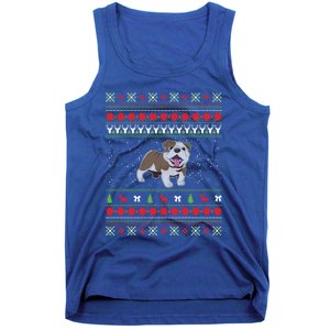 Bulldog Ugly Christmas Funny Gift Design Funny Gift Tank Top