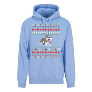 Bulldog Ugly Christmas Funny Gift Design Funny Gift Unisex Surf Hoodie