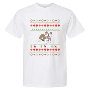 Bulldog Ugly Christmas Funny Gift Design Funny Gift Garment-Dyed Heavyweight T-Shirt