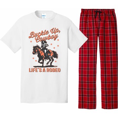 Buckle Up Cowboy LifeS A Rodeo Pajama Set