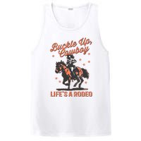 Buckle Up Cowboy LifeS A Rodeo PosiCharge Competitor Tank