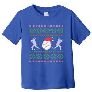 Baseball Ugly Christmas Funny Xmas Baseball Gift Toddler T-Shirt