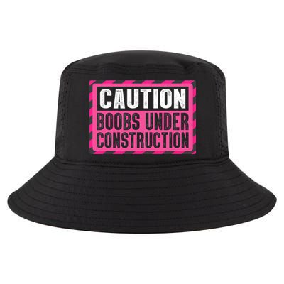 Boobs Under Construction Mastectomy Breast Cancer Warrior Cool Comfort Performance Bucket Hat