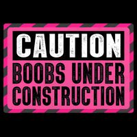 Boobs Under Construction Mastectomy Breast Cancer Warrior Womens Tank Top