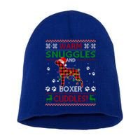 Boxer Ugly Christmas Sweater Christmas Pajama Dog Lover Gift Short Acrylic Beanie