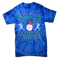 Baseball Ugly Christmas Sweater Funny Xmas Baseball Gift Tie-Dye T-Shirt