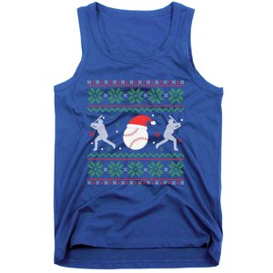 Baseball Ugly Christmas Sweater Funny Xmas Baseball Gift Tank Top