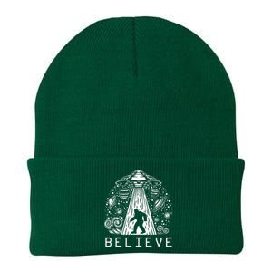 Bigfoot Ufo Conspiracy Theory Alien Physics Knit Cap Winter Beanie