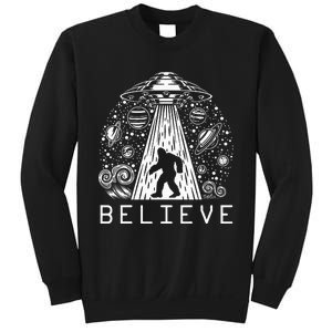 Bigfoot Ufo Conspiracy Theory Alien Physics Sweatshirt