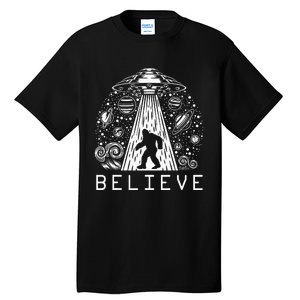 Bigfoot Ufo Conspiracy Theory Alien Physics Tall T-Shirt