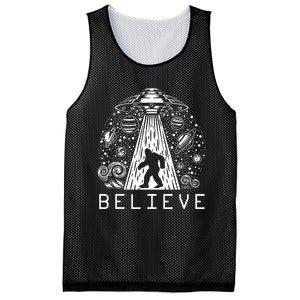 Bigfoot Ufo Conspiracy Theory Alien Physics Mesh Reversible Basketball Jersey Tank